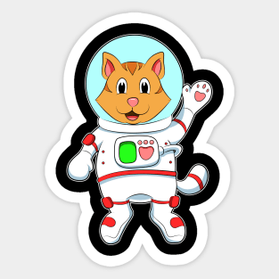 Cat as Astronaut in Costume Sticker